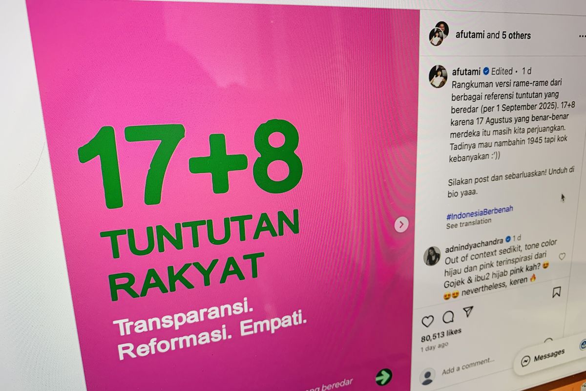 17+8 Tuntutan Reformasi Mencuat, DPR Siapkan Evaluasi Kebijakan